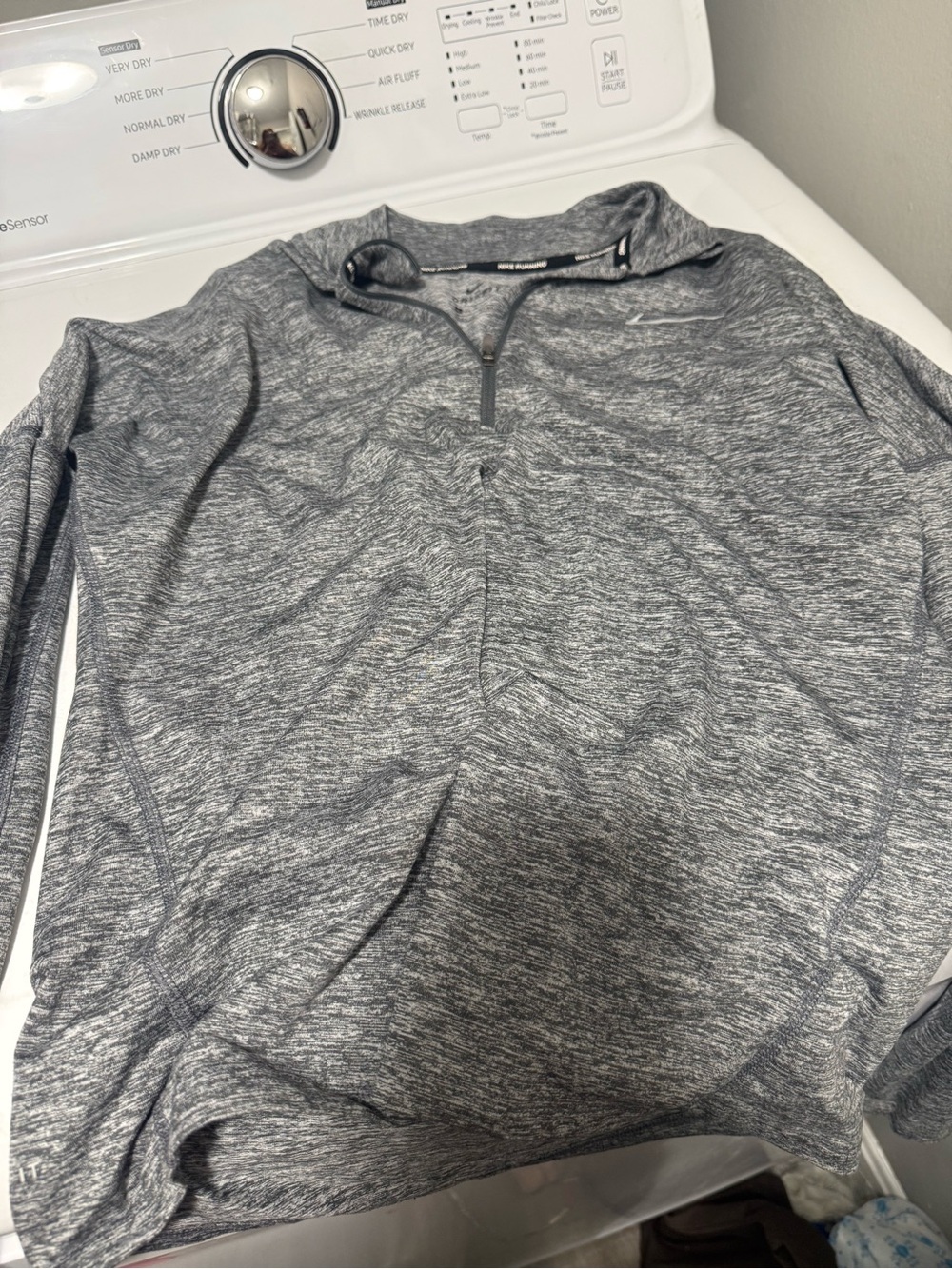 Nike Men's Heather Gray Quarter-Zip Pullover